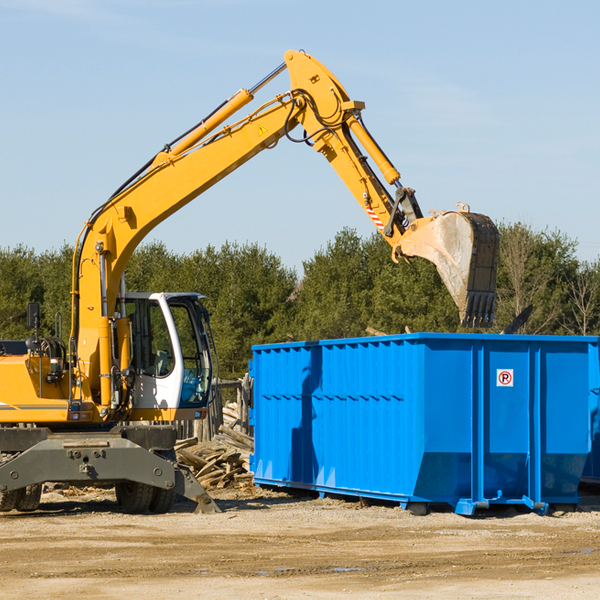 are there any restrictions on where a residential dumpster can be placed in Hookerton NC